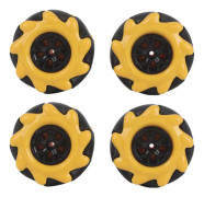 Mecanumhjul Smarta Robotbil Delar Tillbehör Rundstrålande DIY Leksakskomponenter 48mm (2 Par)