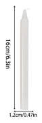 Taper Candles 10X naturligt vax Oparfymerat ljus Survival Supplies Korta taper Candles Hushåll för bröllopsvälsignelsefiranden