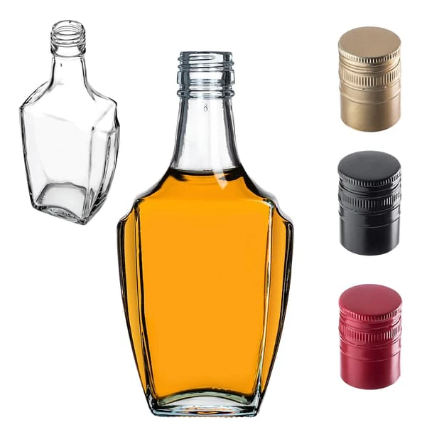 KADAX Glasflaska Glasflaskor 250 ml För Likör Vin Vodka Kapsyl 50st