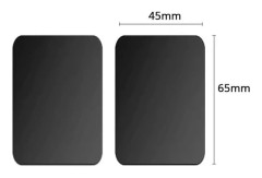 Metallplatta för magnetisk biltelefonhållare järnplåtsklistermärke 40x40/45x65 mobilfäste
