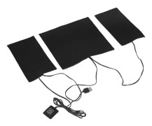 USB elektrisk värmeplatta 3 nivåer justerbar temperatur tvättbar kolfiber värmedyna DC 5V