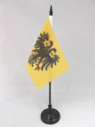 Heliga romerska riket 962-1806 Bordsflagga 15x10cm - Teutonisk nation hög kvalitet