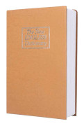 Book Safe Simulation Portable Storage Box with Combination Lock for Bank Cards Jewelry Money