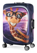 XL Giraffe Vattentät Tryckt Trolley Väskskydd För 30/31/32 Resväskor Bagage Tvättbart Resväskskydd