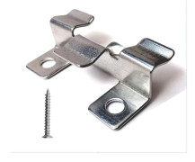 100 Composite Decking Clips with Stainless Steel Screws (1cm Height) - Durable Fastening Clips for Decking