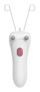 Elektrisk ansiktstrådning hårborttagare med inbyggd LED-lampa, USB-uppladdningsbar ergonomisk design för smärtfri, kemikaliefri borttagning av persikofjun hemma