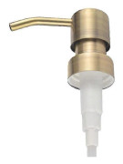 1 st metall tvålpump tvålflaskhuvud ersättning badrum flytande lotion dispenser schampo duschgel pump burk rör Gold copper