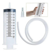 500 ml stor spruta med 100 cm slang, verktyg för husdjursmatning, dispensering för lavemang, påfyllning av växter, flytande harts