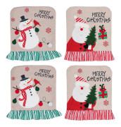 Julstolsöverdrag, 2-pack stolsryggsöverdrag Juldekorationer Julöverdrag Stol Matsalsöverdrag