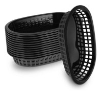 Chipburgerkorgar för servering av 36 matbrickor Black 23.3x14.8cm