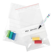 100-Pack - 7x10cm Ziplock/Blixtlåspåsar Skrivfält Zip Lock