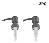 1 st metall tvålpump tvålflaskhuvud ersättning badrum flytande lotion dispenser schampo duschgel pump burk rör 2pc Grey