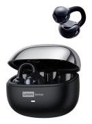 Lenovo LE302 Trådlöst Bluetooth 6.0 Headset Lång Batteritid Sport Öronklämma Hörlurar HIFI Stereo Brusreducerande Hörlurar svart