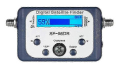 Digital satellitsökare med LCD-display för TV-signal DVB S2