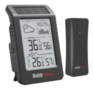 RainPoint B0596WT2H2P-V1 Solar-Powered Weather Station - Black