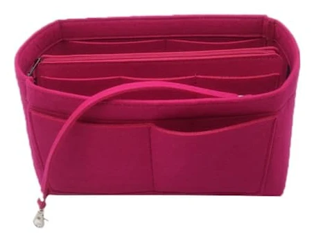 2023 Ny Bästa Rabatt Resväska Organizer Handväska Filtväska Tote Liner Plånbok Insats Kvinnor 3 Storlekar Rosröd 26*13*16 Rosröd 26*13*16 Rosröd Rose red 26*13*16