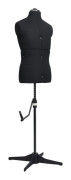 vidaXL Justerbar provdocka herr svart stl 37-45