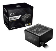 Asrock PRO-650G nätaggregat 650Watt 80+ Gold Svart