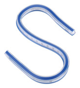1 st flexibel plastkurvlinjal ritverktyg hantverksmaterial (30 cm)