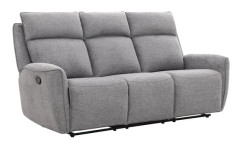 Fåtöljsoffa MAREN 206x90x104 cm Grå Tyg