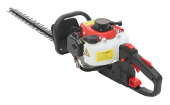 Bensindriven häcksax - Dubbeleggad trimmer - 0,9 hk, 56 cm svärd, energisnål, 180° roterbart handtag, grenar upp till 1 cm - Svart