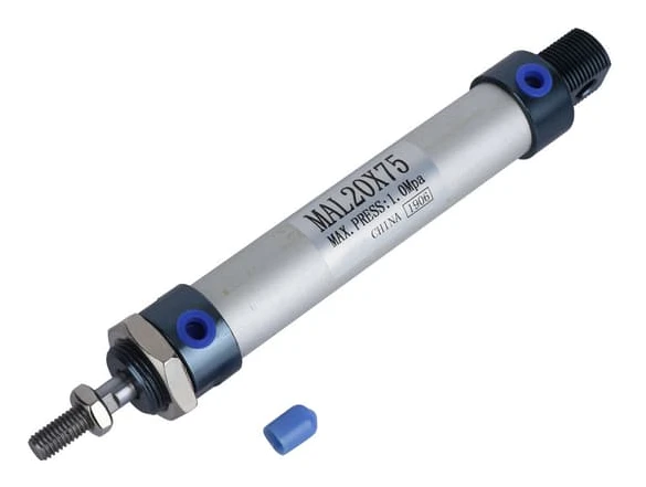 MAL 20mm Enkelstång Dubbelverkande Minipneumatisk Luftcylinder Aluminiumlegering (75mm Slaglängd)