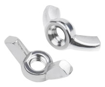 10-delars M12 vingmuttersats. DIN315 vingmuttrar. A2 V2A rostfria vingmuttrar. Metallvingmuttrar. Vingmuttrar med metrisk gänga.