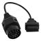 OBD-adapterkabel, 20-stifts rund hane till 16-stifts hona OBD2-kontakt, kontakt för 20-stifts OBDII diagnostisk skanner för BMW E36 E38 E39 E46 E53