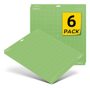 Självhäftande skärmatta 6-pack - PVC skärunderlag - 30 x 30 cm - Återanvändbar - Stark vidhäftning - För skärplotter och vinylskärare - Grön