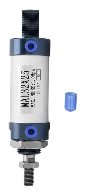 MAL 32mm Enkelstång Dubbelverkande Minipneumatisk Luftcylinder Aluminiumlegering (Slaglängd 25mm)