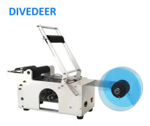 Etiketteringsmaskin bord - Halvautomatisk för runda glasflaskor - Självhäftande etiketter 12-150mm - 10-30 st/min - 220V