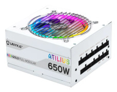 Unykach Strömförsörjning Uk521204 Atilus Atx 650w Durchsichtig