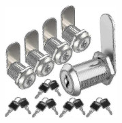 Brevlådelås 20 mm Skåplås med nyckel Möbellås Spaklås Brevlådelåsskåp (paket med 5)