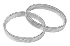 2 st Manschettarmband Elastiska Ärmhållare Elastiska Ärmstrumpeband Elastiska Armband Ärmhållare Skjorta Armband Silver 7*7cm