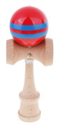Kendama Stripes Träbollfångstspel Träleksak Red Blue 18x7.2x6cm