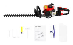 Bensindriven häcksax - 2-takts häcktrimmer 22,5cc - Dubbelblad 56 cm - 180° roterbart handtag - Låg ljudnivå 90–105 dB - 0,6 l tank