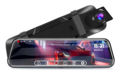 Digital backspegel med inbyggd DVR-dashcam och backkamera – 10\" pekskärm