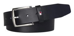 Tommy Hilfiger Herr Denton Läderbälte 90cm Midnattsblå Midnight 90cm