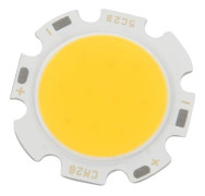 5w Chip Light Round Cob Super Bright Led-glödlampor Varmvit Dc15-17v
