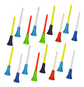Golf Tees med gummikudde, plastgolftees 83 mm okrossbar design mjuk silikon hållbar dubbla lager giftfri gräsvänlig golfträning
