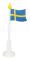 Sverigeflagga / träflagga 37 cm