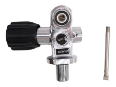 Scuba dykflaskventil - DIN/YOKE ventil - 300 bar 30 MPa 4500 psi - Gänga M18×1,5 - För scuba- och snorkeldykning