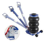 3 ton 150-400mm trippelpåsdesign pneumatisk Domkraft med justerbart handtag, Tung konstruktion, snabb lyft