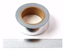 Solid Folie Washi Tejp Dekorativ Självhäftande Maskeringstejp 15mm x 10 Meter