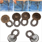 Metallknappar för byxor, jeans eller kjolar, förlängare, fjäder