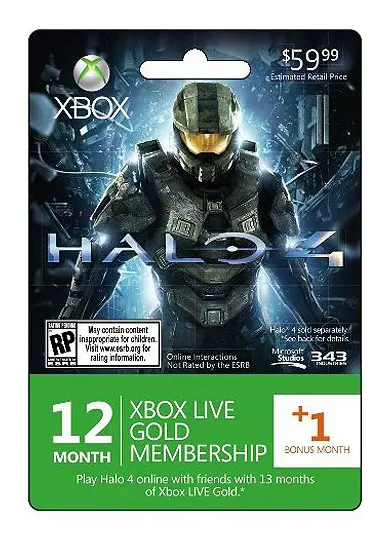 Xbox 360 Live Gold Card (12 + 1 mth) - Download - Xbox 360