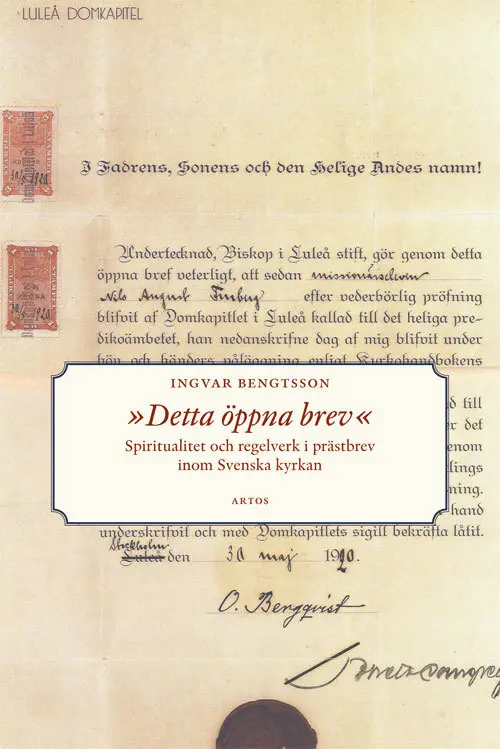 Detta öppna brev: Spiritualitet och regelverk i prästbrev inom Svenska kyrkan