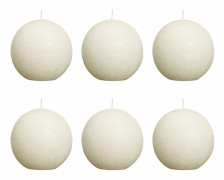 Bolsius Blockljus klotformat 80 mm elfenben 6-pack