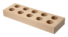  Limstiftshållare, stl. 24,5x8x3 cm, hålstl. 2,6 cm, Kejsarträd, 1st.
