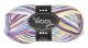  Strumpgarn, L: 200 m, off-white/lila harmoni, 50g